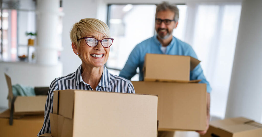senior couple decides that downsizing their home is right for them