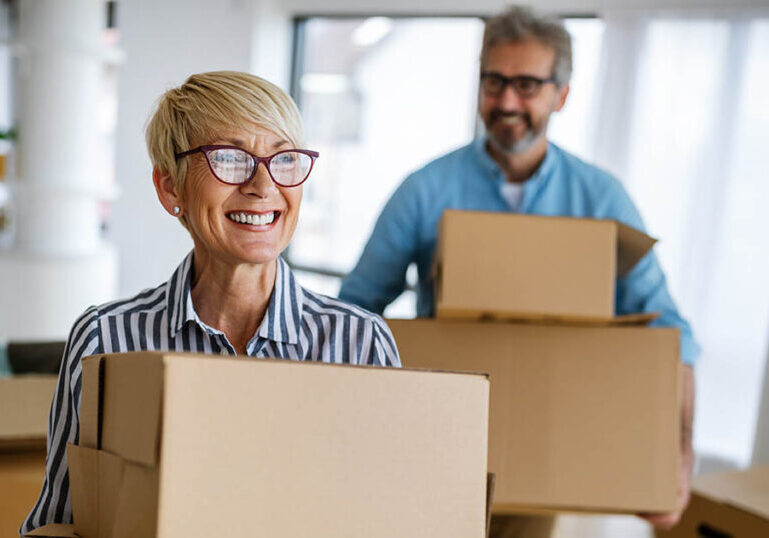 senior couple decides that downsizing their home is right for them