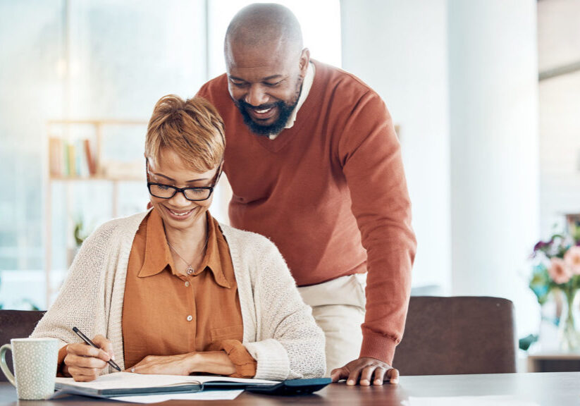Couple manages finances for retirement